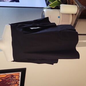 Black Off-Shoulder 3/4 Sleeve Loose Blouse